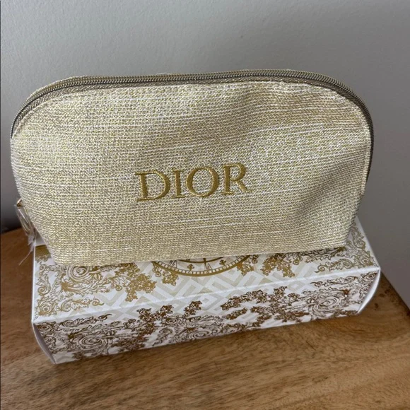 Dior Shimmering Gold Trousse Pouch - Picture 2 of 8